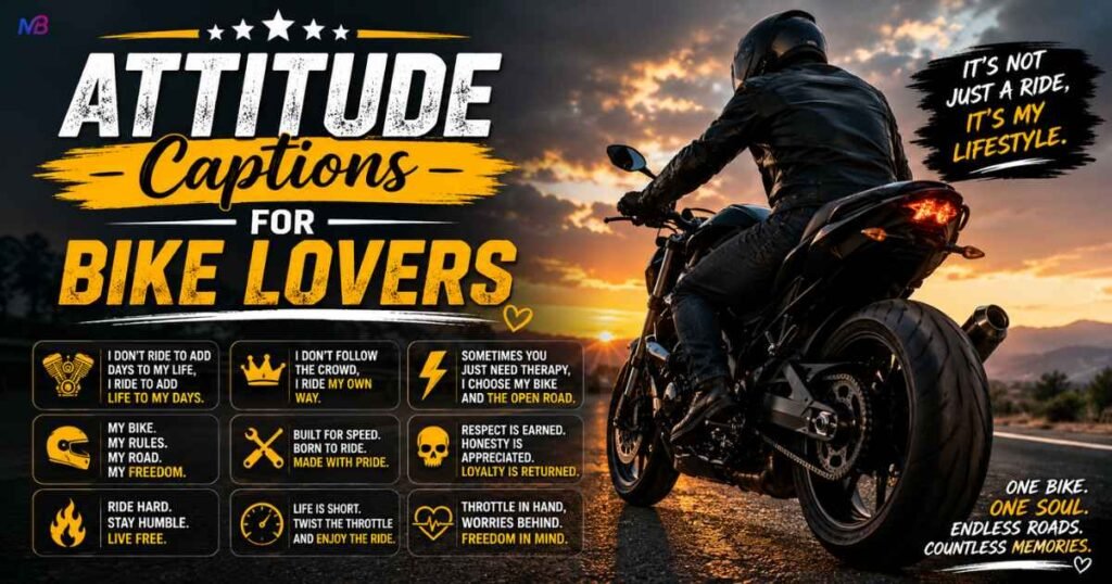Attitude Captions for Bike Lovers