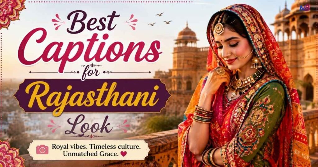 Best Captions for Rajasthani Look