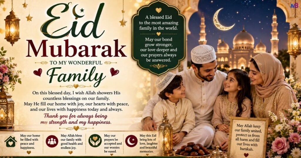 Eid Mubarak Wishes for Family