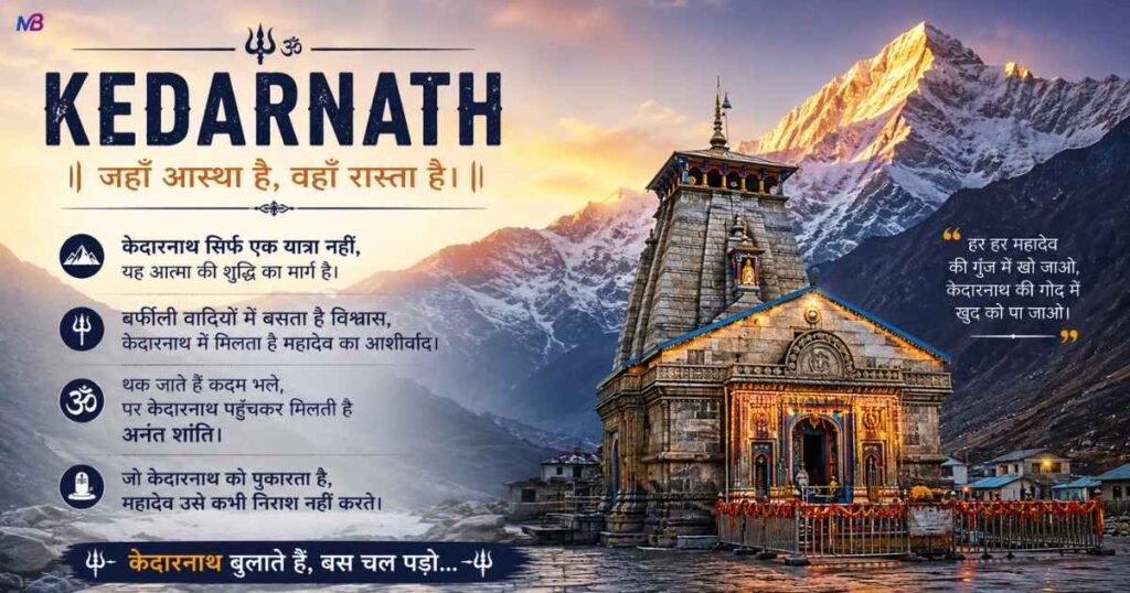 Kedarnath Quotes (Spiritual & Motivational)