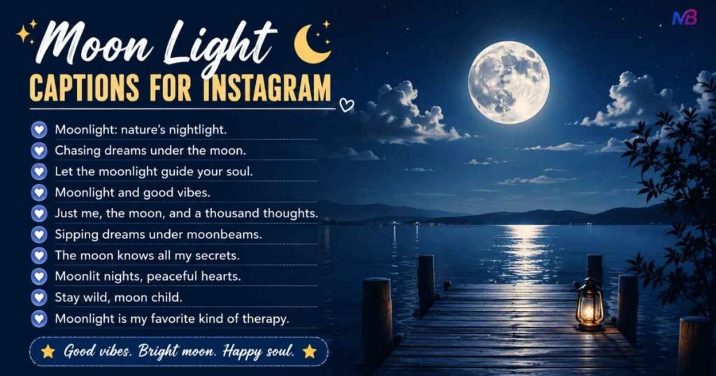 Moon Light Captions for Instagram