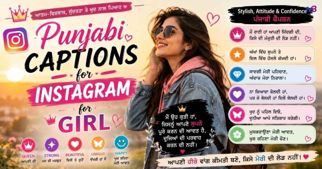 Punjabi Captions for Instagram for Girl