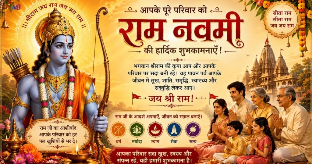 Ram Navami Wishes for Family in Hindi