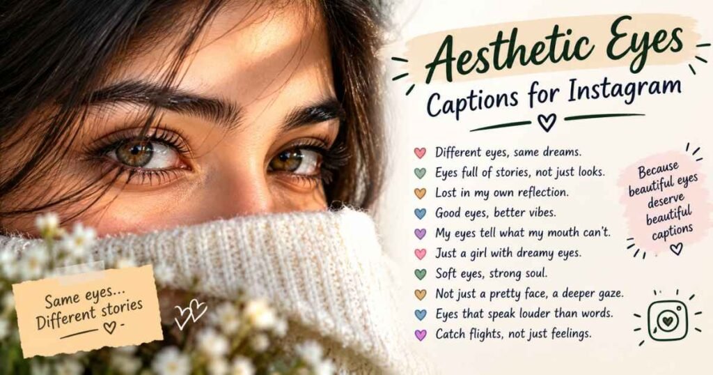 Aesthetic Eyes Captions for Instagram