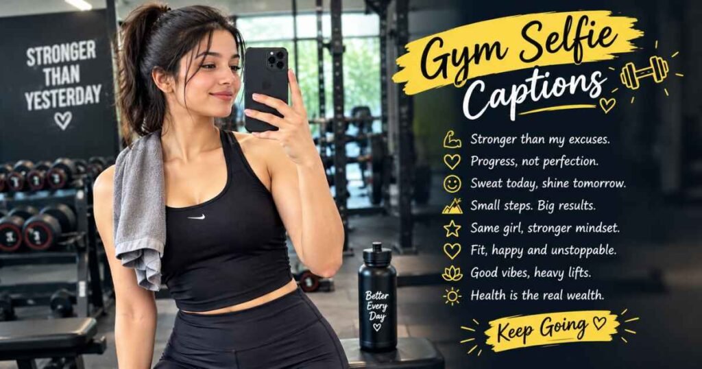 Gym Selfie Captions