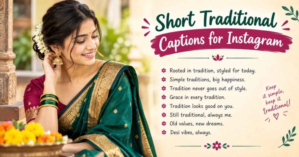 Short Traditional Captions for Instagram