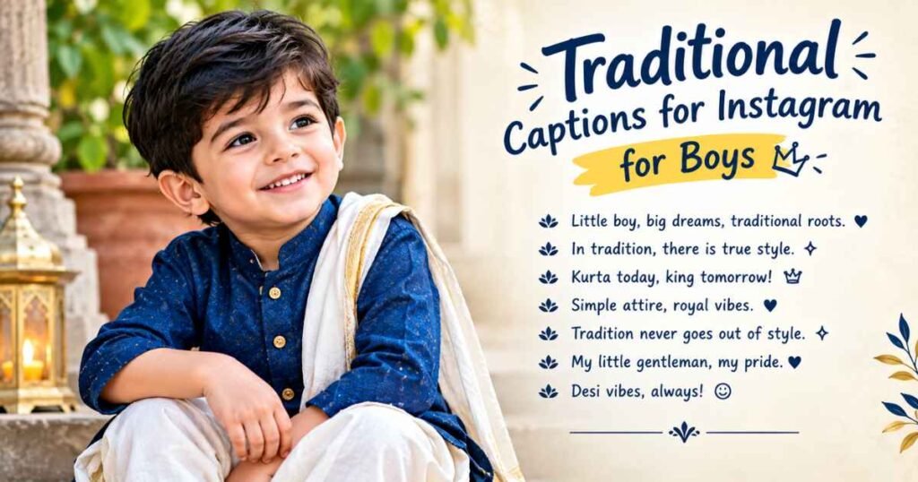 Traditional Captions for Instagram for Boy