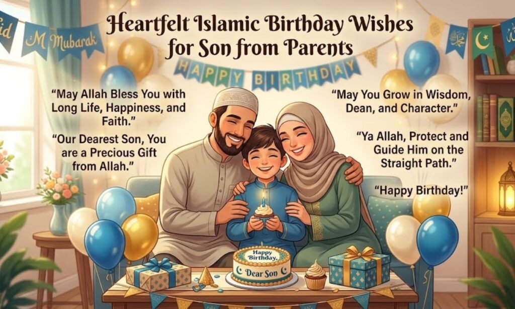 Heartfelt Islamic Birthday Wishes for Son from Parents