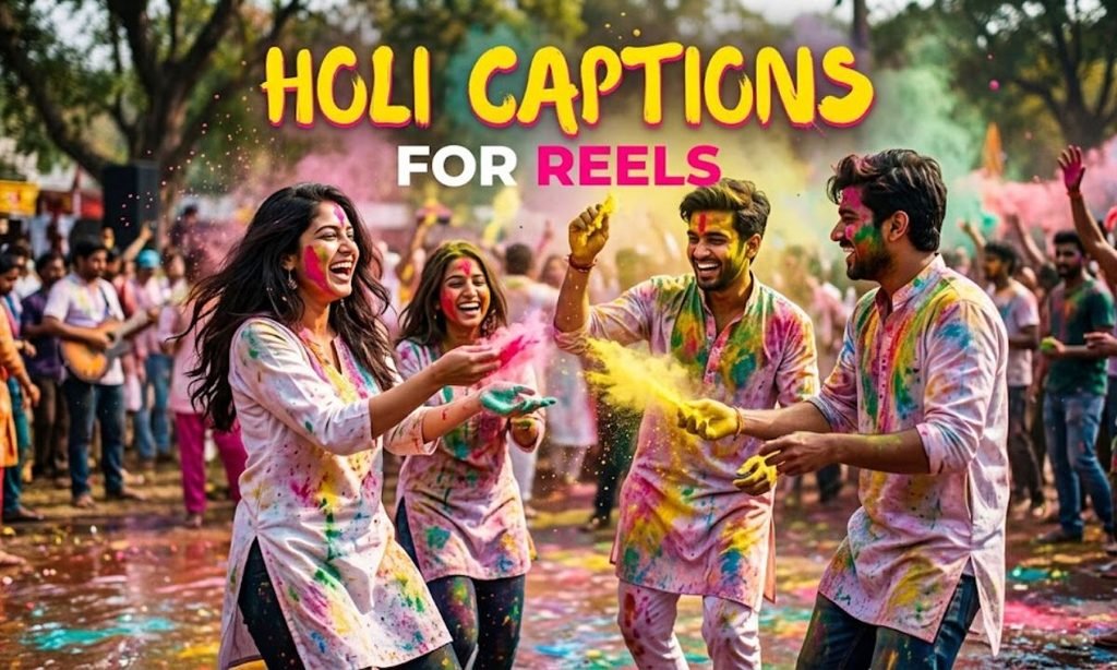 Holi Captions for Reels