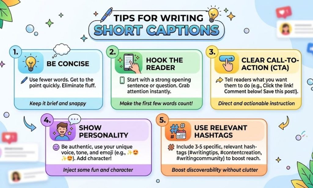Tips for Writing Short Captions