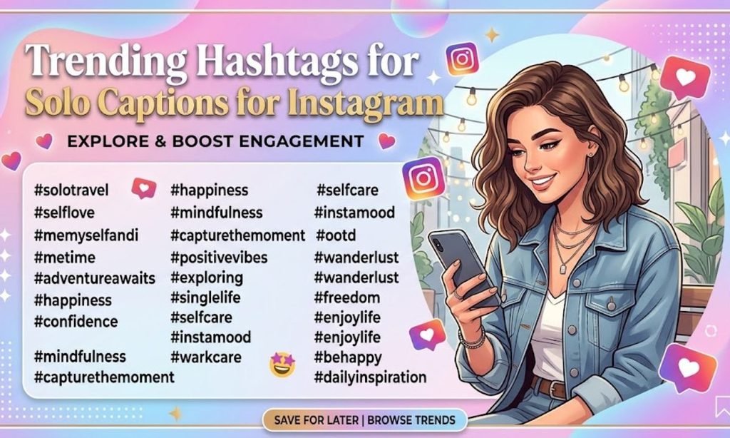 Trending Hashtags for Solo Captions for Instagram