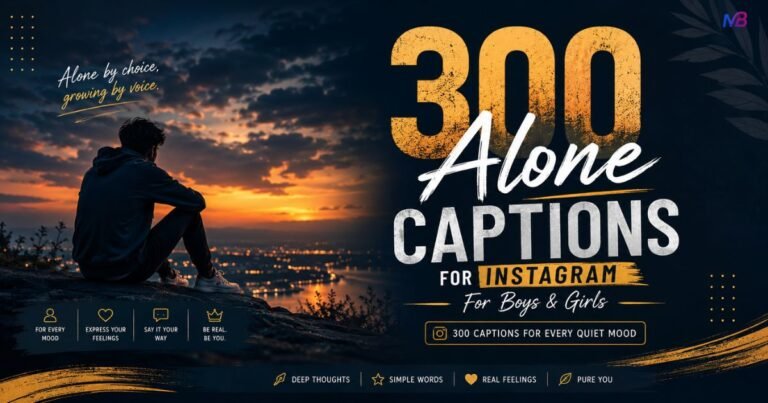 Alone Captions for Instagram
