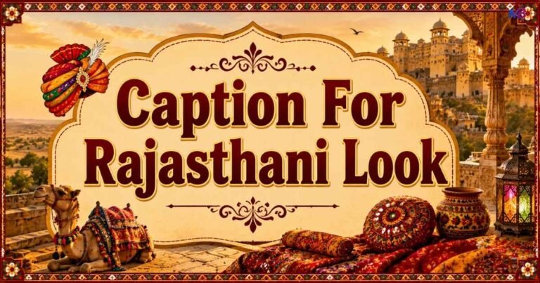 Caption For Rajasthani Look