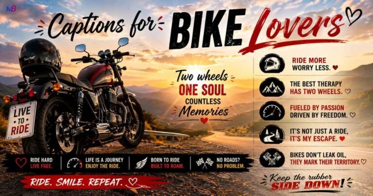 Captions for Bike Lovers