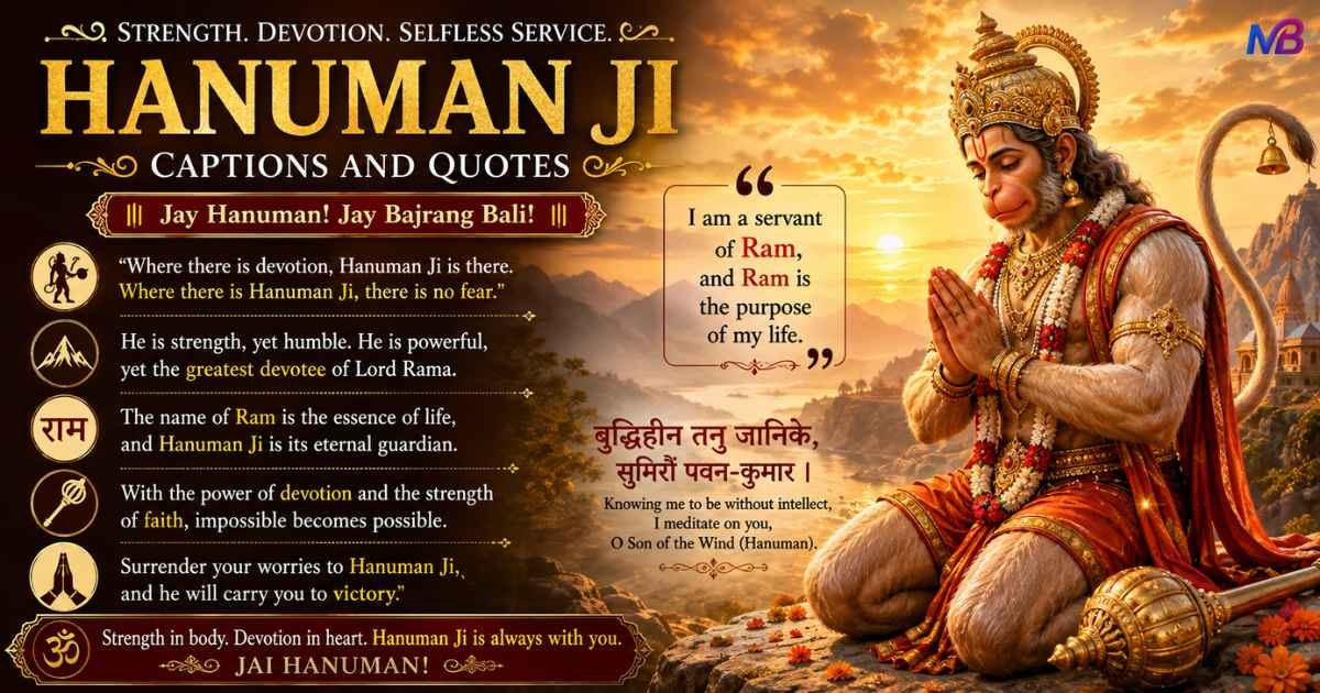 Hanuman Ji Captions and Quotes