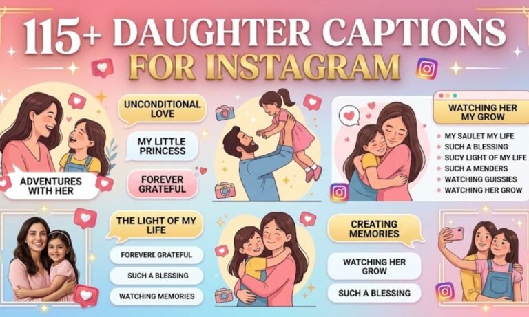115+ Daughter Captions for Instagram