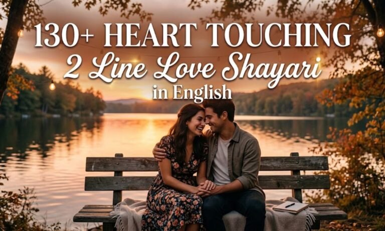 130+ Heart Touching 2 Line Love Shayari in English