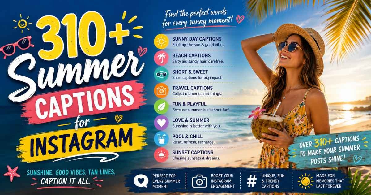 310+ Summer Captions for Instagram