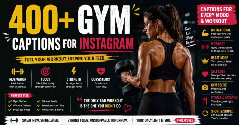 400+ Gym Captions for Instagram