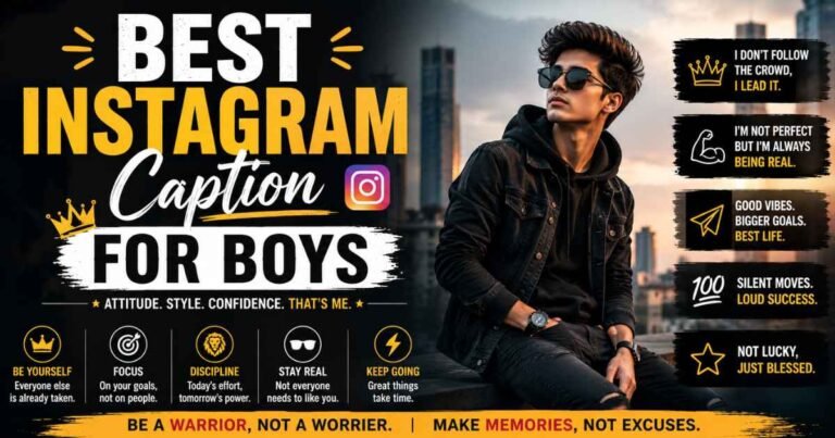 Best Instagram Caption for Boys