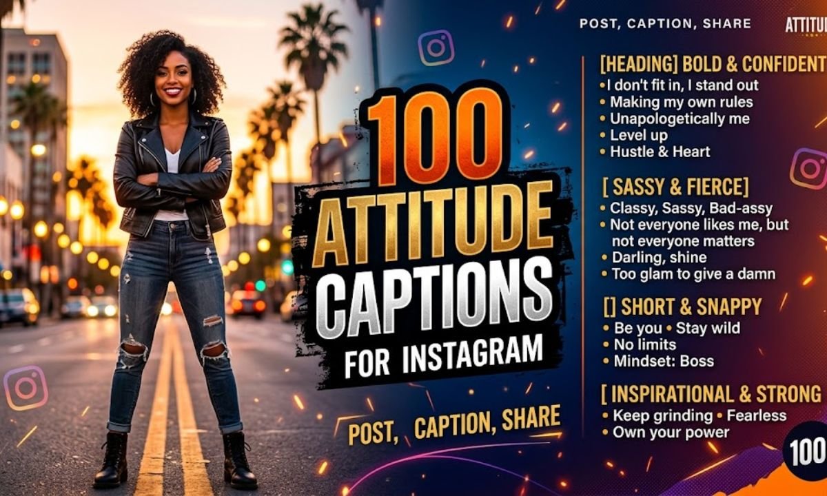 100 Attitude Captions for Instagram