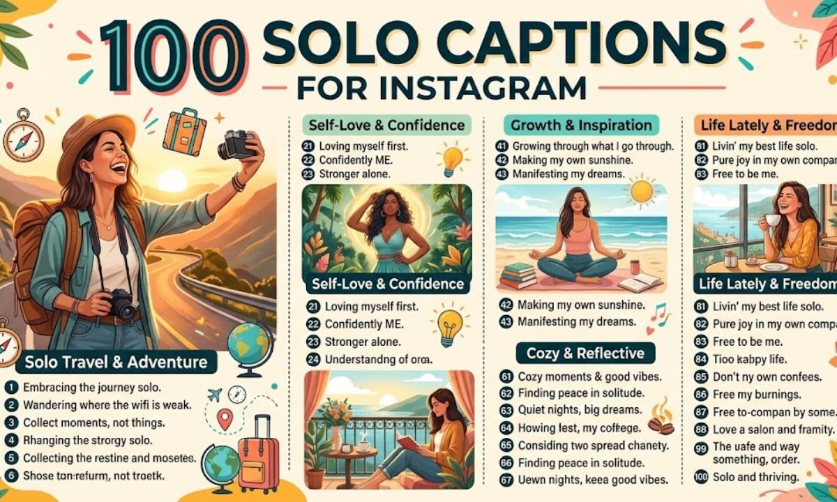100 Solo Captions for Instagram